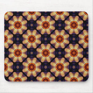 Geometric Flower- like Shapes in Golds Mouse Mat