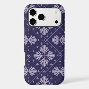 Geometric Flower Petals Abstract Repeat Pattern