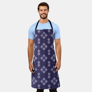 Geometric Flower Petals Abstract Repeat Pattern Apron