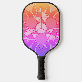 Geometric Flower Pickleball Paddle