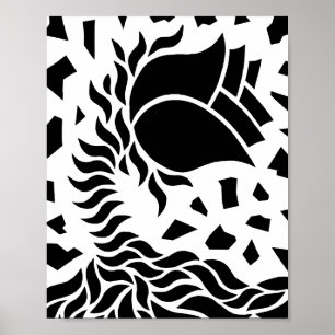 Geometric Flower Poster