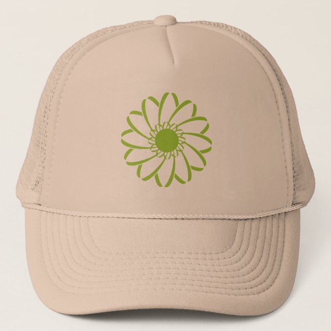 Geometric Flower Trucker Hat (Front)