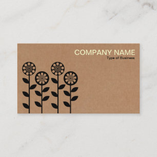 Geometric Flowers - Cardboard Box Tex Business Card