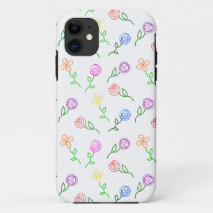 Geometric Flowers iPhone 11 Case