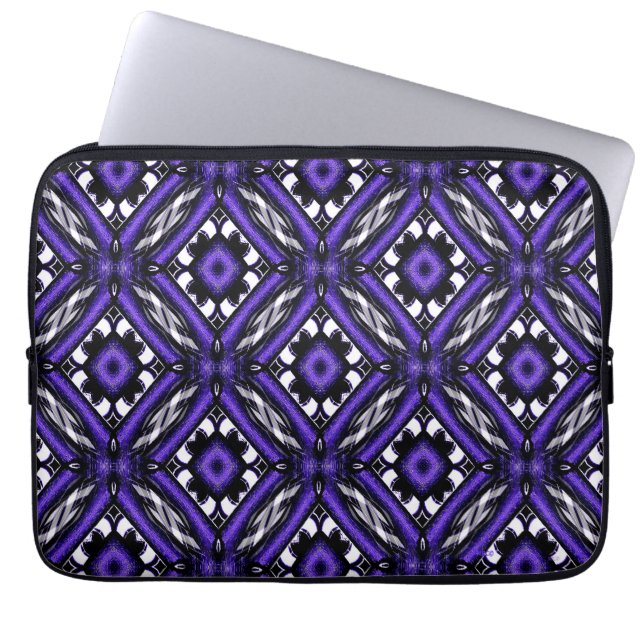 Geometric Flowers...... Laptop Sleeve (Front)