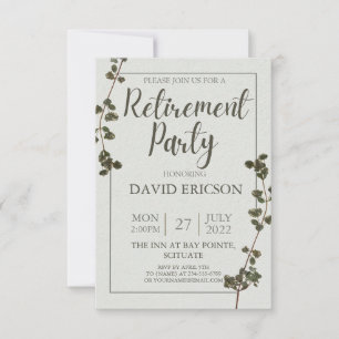 Geometric & Flowers - Retirement & Farewell Party  Thank You Card