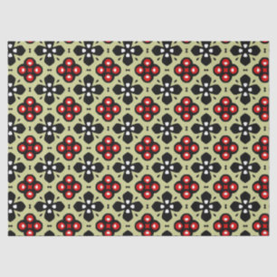 geometric flowers tissue paper