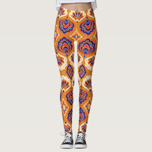 Geometric folklore, tribal sea shells. leggings