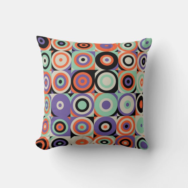 Geometric Forms, Abstract Vintage Design. Cushion (Front)