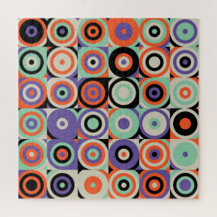 Geometric Forms, Abstract Vintage Design. Jigsaw Puzzle