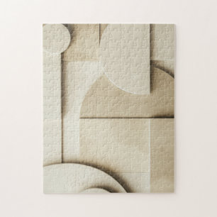 Geometric forms in 3D with text space Jigsaw Puzzle