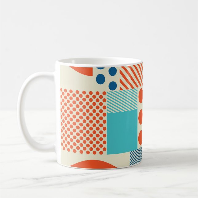 Geometric Forms, Modern Art Pattern. Coffee Mug (Left)