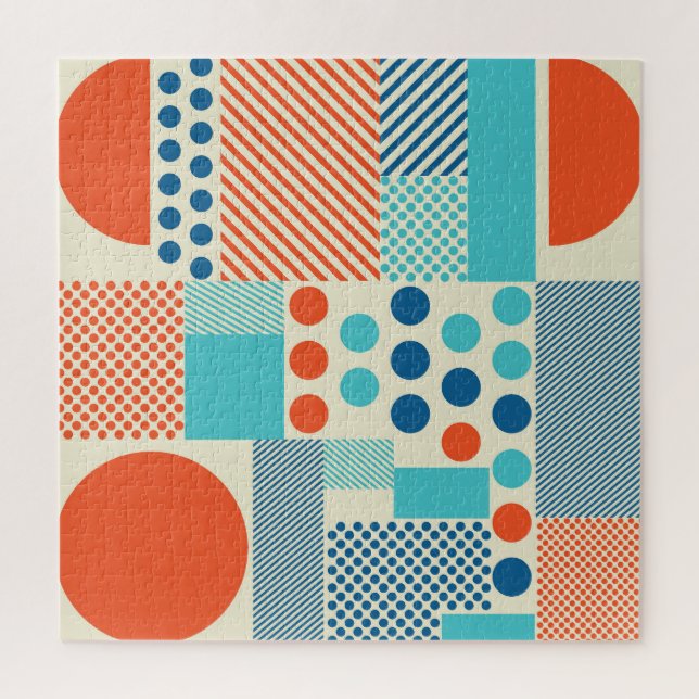 Geometric Forms, Modern Art Pattern. Jigsaw Puzzle (Vertical)