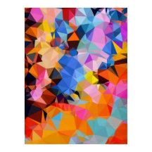 Geometric Fractal Abstract Wall Decor