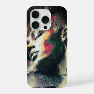 Geometric Fractal Woman Portrait Wall Art Decor iPhone 15 Pro Case