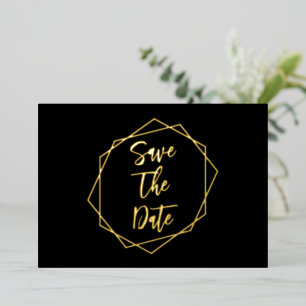 Geometric Frame Wedding Save The Date