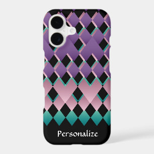 Geometric Fun Pink and Purple Colours