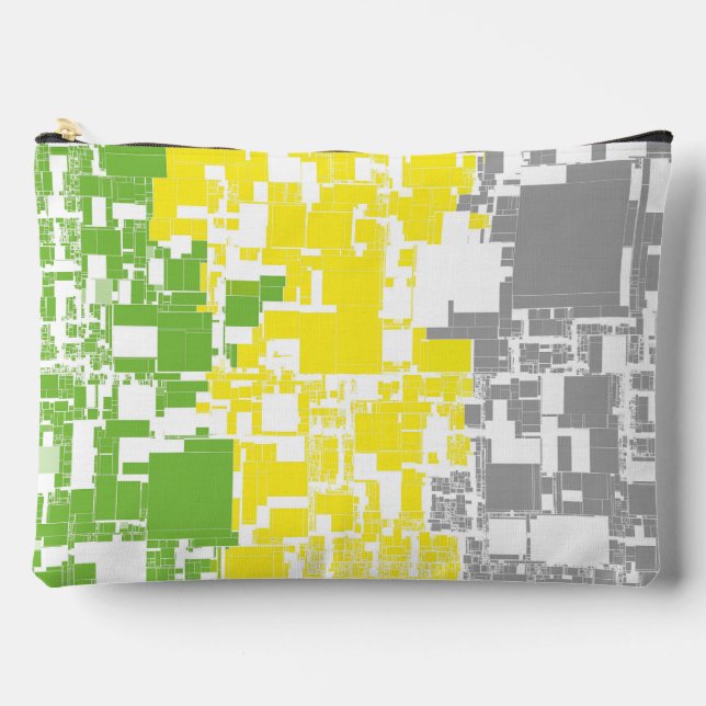 Geometric Funky Abstract Lithromantic Pride Flag Accessory Pouch (Front)