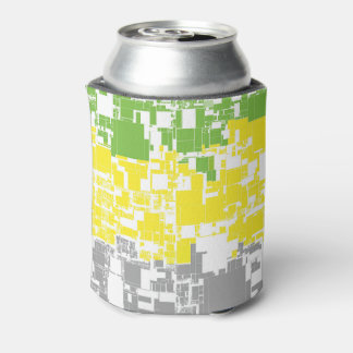 Geometric Funky Abstract Lithromantic Pride Flag Can Cooler