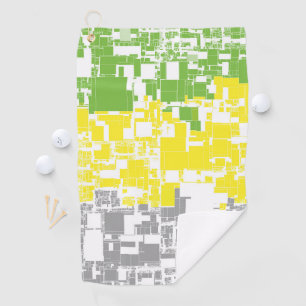 Geometric Funky Abstract Lithromantic Pride Flag Golf Towel