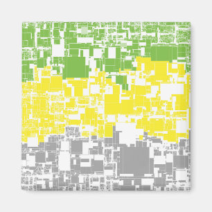 Geometric Funky Abstract Lithromantic Pride Flag Magnet