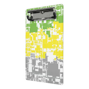 Geometric Funky Abstract Lithromantic Pride Flag Mini Clipboard