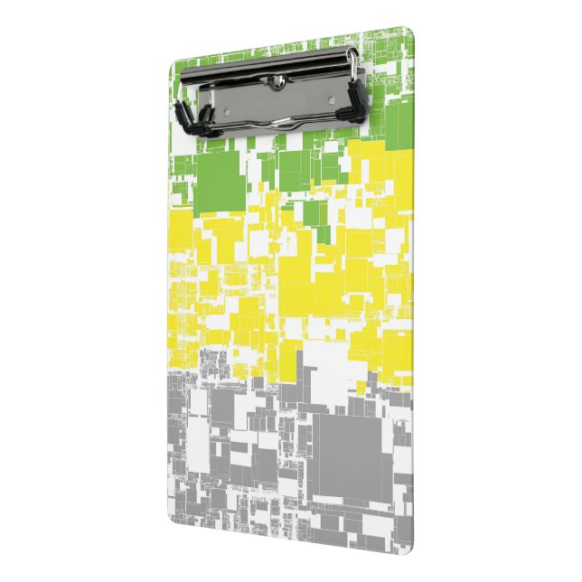 Geometric Funky Abstract Lithromantic Pride Flag Mini Clipboard (Angled2)