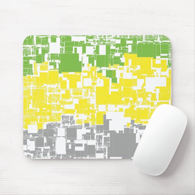 Geometric Funky Abstract Lithromantic Pride Flag Mouse Mat (With Mouse)