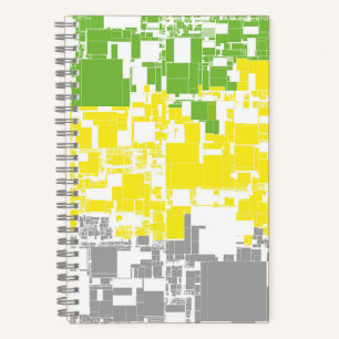 Geometric Funky Abstract Lithromantic Pride Flag Notebook
