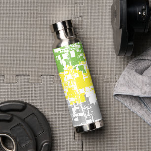 Geometric Funky Abstract Lithromantic Pride Flag Water Bottle