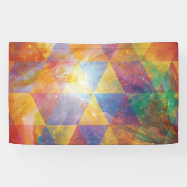 Geometric Galaxy Art Banner (Horizontal)