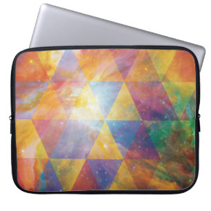 Geometric Galaxy Art Laptop Sleeve