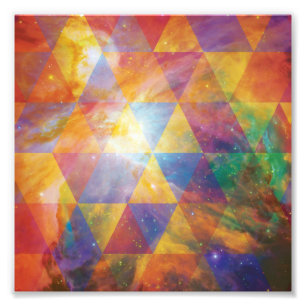 Geometric Galaxy Art Photo Print