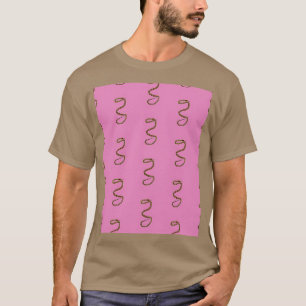 Geometric Garter Snake Pattern Graphic  T-Shirt