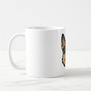 Geometric German Shepherd Modern Art Coffee Mug
