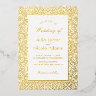 GEOMETRIC GLITTERING METALLIC LUXURY WEDDING