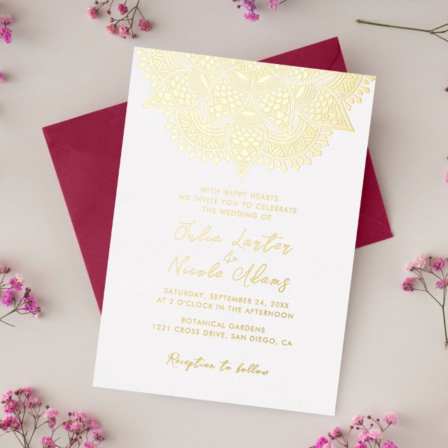 Geometric Glittering Metallic Luxury Wedding (Creator Uploaded)
