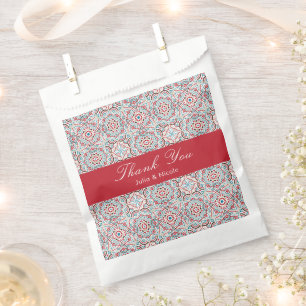 Geometric Glittering Metallic Luxury Wedding Favour Bags