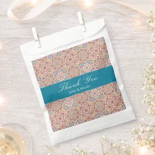 Geometric Glittering Metallic Luxury Wedding Favour Bags