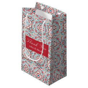 Geometric Glittering Metallic Luxury Wedding Small Gift Bag