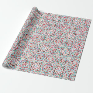 Geometric Glittering Metallic Luxury Wedding Wrapping Paper