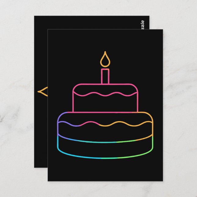 Geometric Glow Postcard (Front/Back)