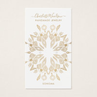 Geometric Gold Foil Earring Display Card