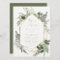 Geometric Gold Green Foliage Elopement Reception