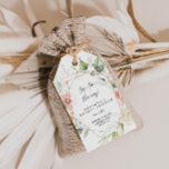 Geometric Gold Green Sip Sip Hooray Bridal Shower Gift Tags<br><div class="desc">These geometric gold green sip sip hooray bridal shower gift tags are perfect for a modern wedding shower. The design features hand-painted botanical green and gold foliage with pink,  blush,  white flowers,  adorning an elegant geometric frame.</div>