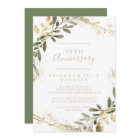 Geometric Gold Greenery 50th Wedding Anniversary  