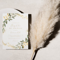 Geometric Gold Greenery Spanish Bridal Shower