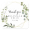 Geometric Gold Tropical Thank You Wedding Favor