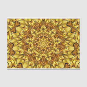 geometric golden abstract tissue paper