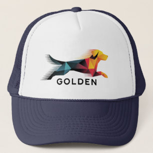 Geometric Golden Hound – Fire & Ice - Gorra Trucker Hat